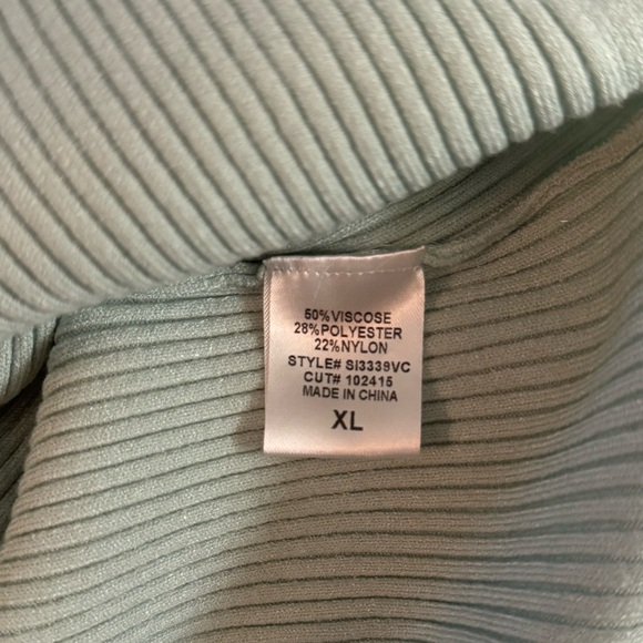 VICI Leilani Ribbed Knit Midi Skirt – Mint - Picture 8 of 8